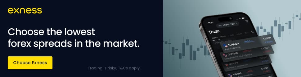 Exness — choose the lowest forex spreads in the market