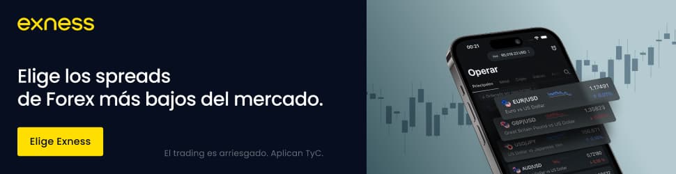 Exness — elige los spreads de forex más bajos del mercado
