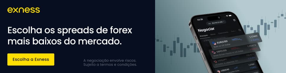 Exness — escolha os menores spreads de forex do mercado